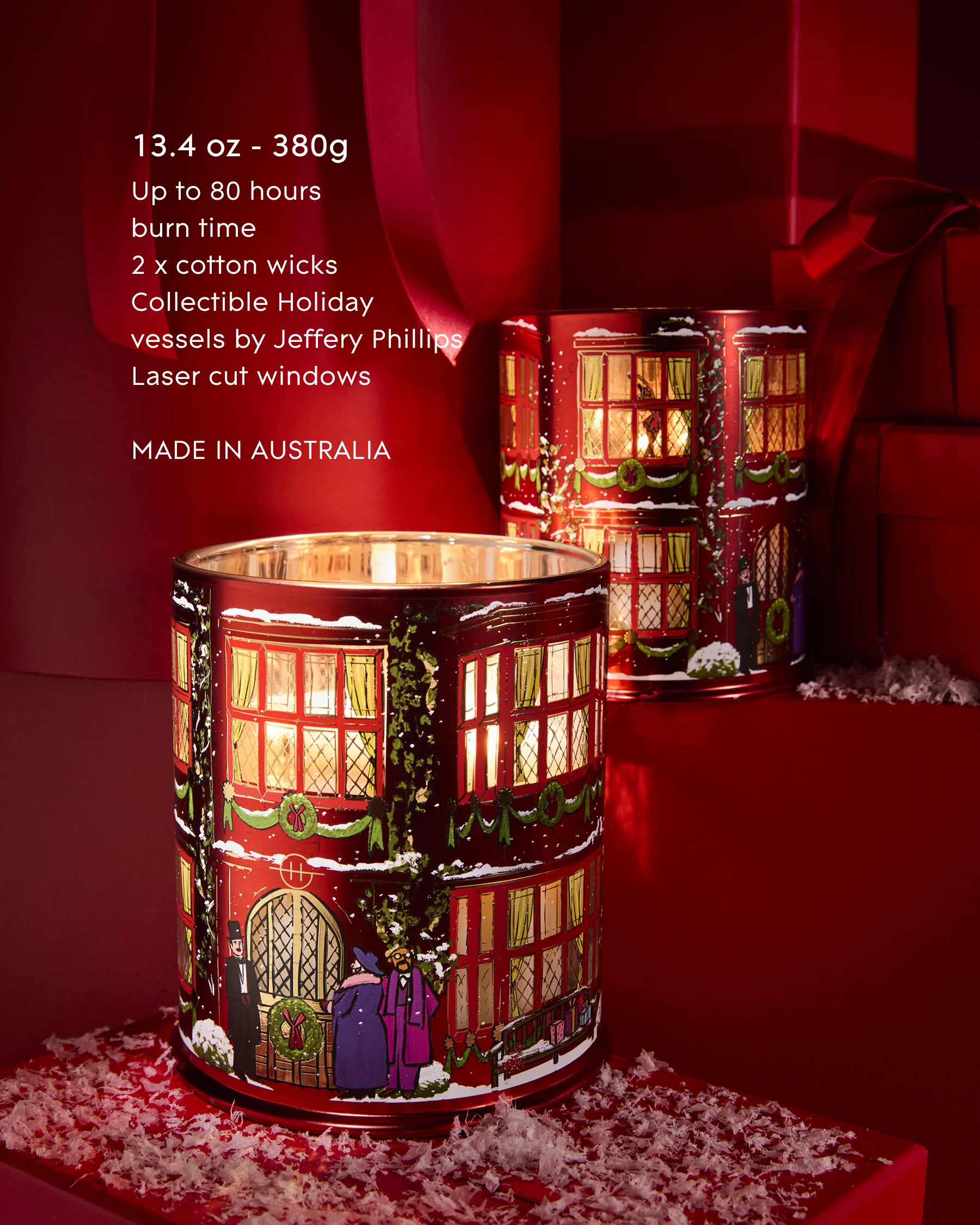 LIMITED EDITION 380g soy candle - NIGHT BEFORE CHRISTMAS (Dancing Sugarblums) - Image 4