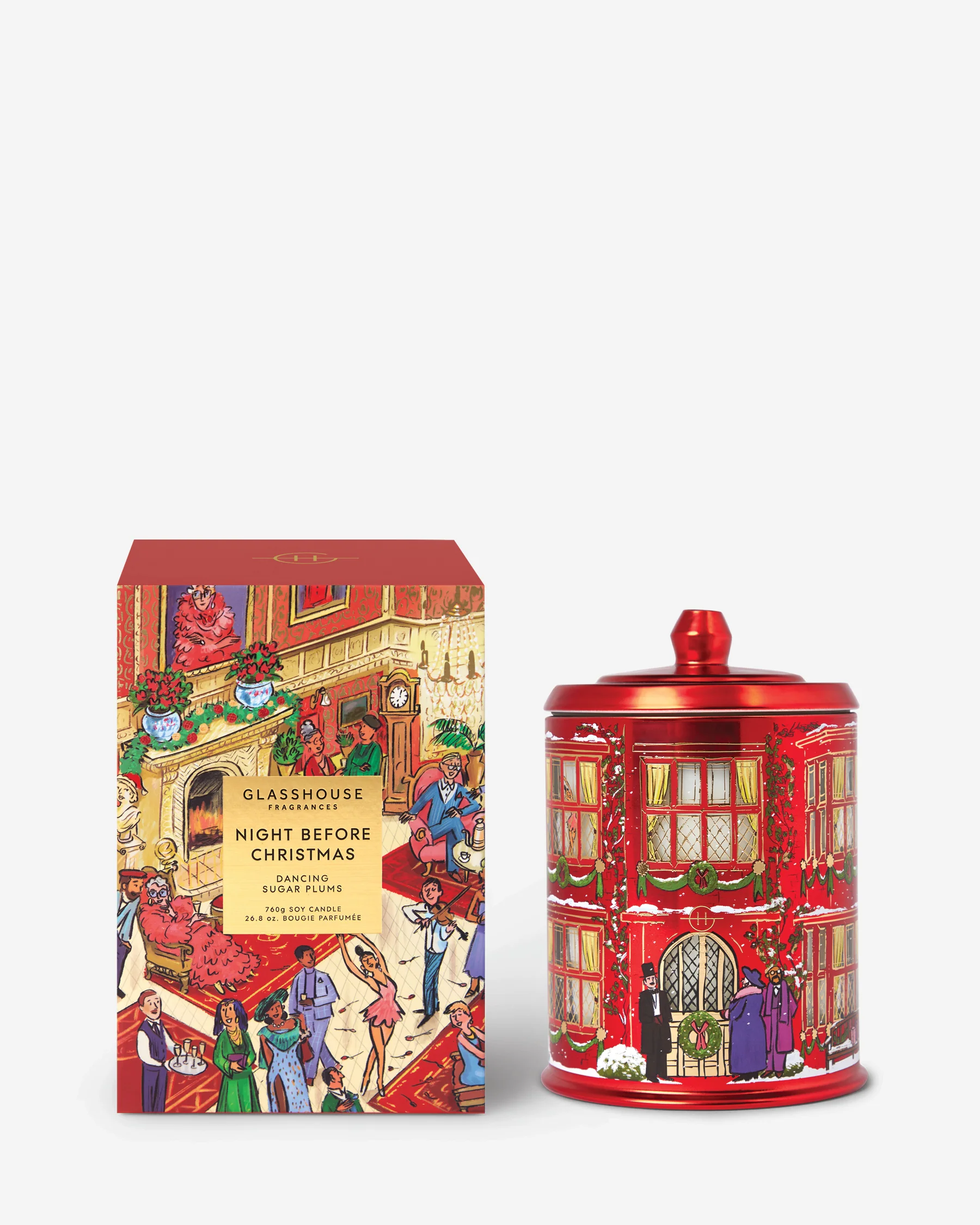 LIMITED EDITION 760g soy candle - NIGHT BEFORE CHRISTMAS (Dancing Sugarblums) - Image 2