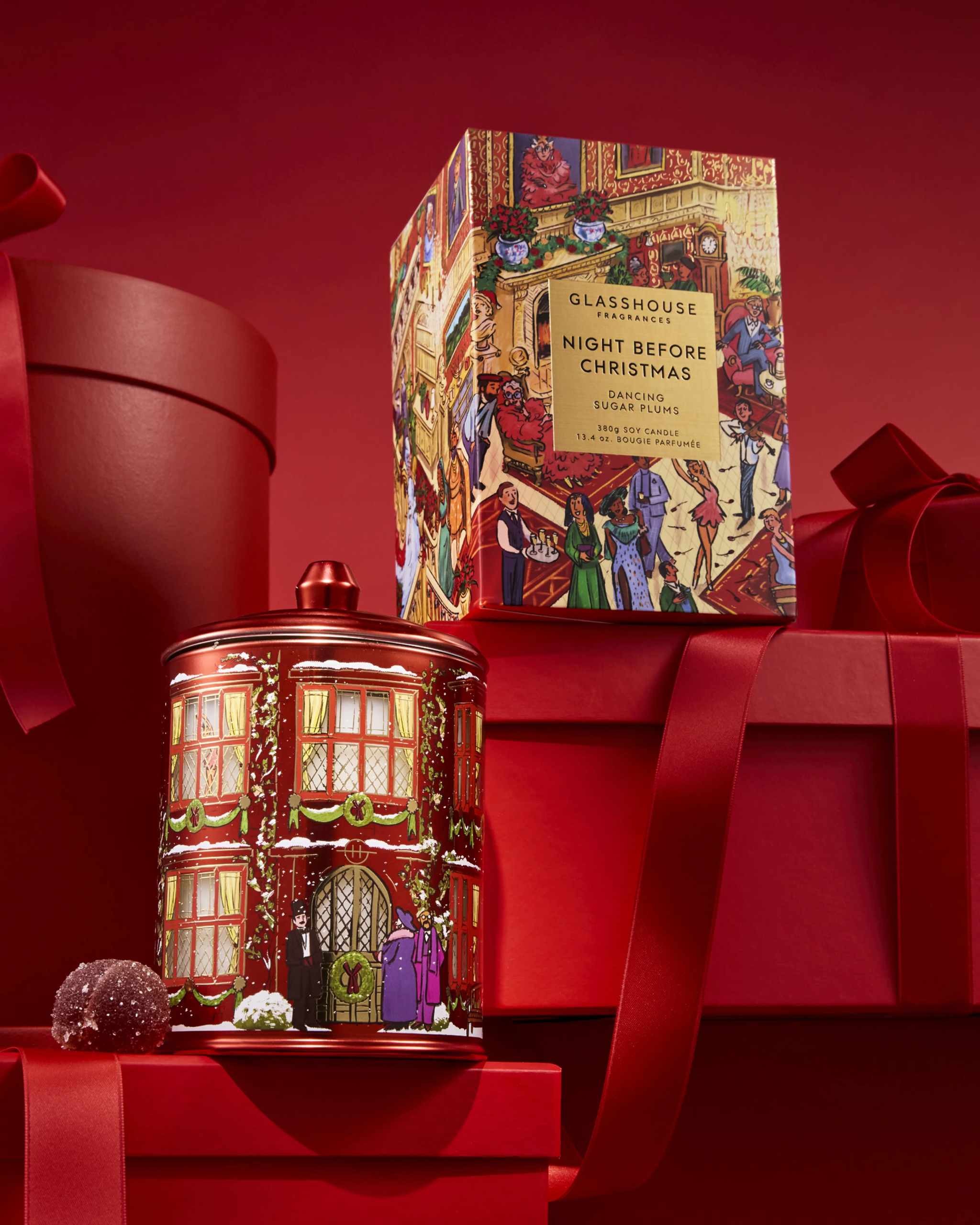 LIMITED EDITION 760g soy candle - NIGHT BEFORE CHRISTMAS (Dancing Sugarblums) - Image 5