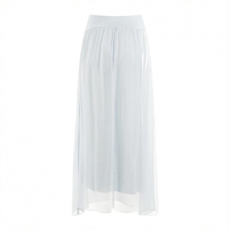 Blue Fog Layered Long skirt