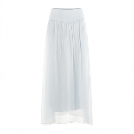 Blue Fog Layered Long skirt