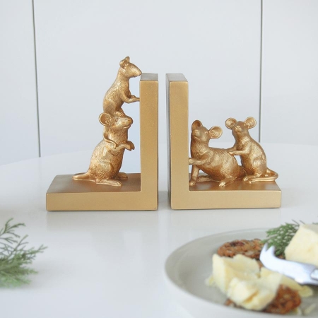 White Mouse Bookends