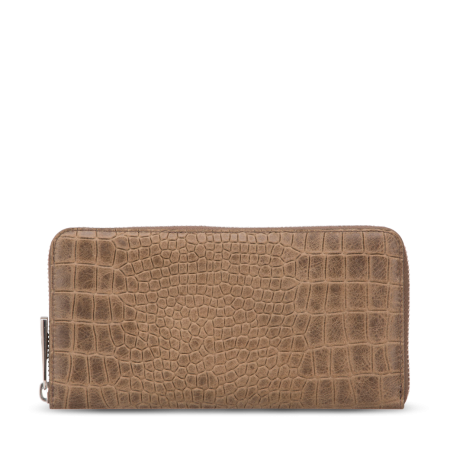 George Gina and Lucy, Wallets, Croc look a like wallets, women's zipped wallets